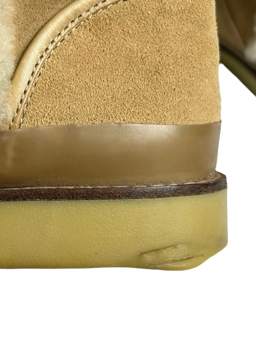 Tory Burch Amelie Suede Shearling Boots Tan Size 8.5 (Est)